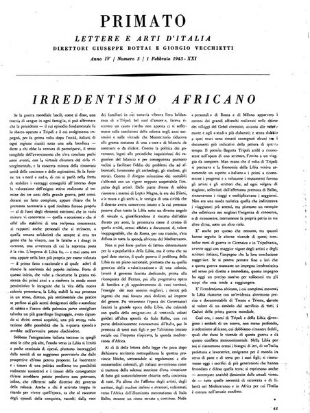 Primato lettere e arti d'Italia