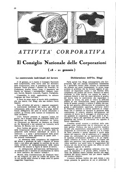 Le professioni e le arti Bollettino mensile della confederazione nazionale