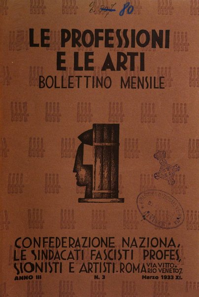 Le professioni e le arti Bollettino mensile della confederazione nazionale