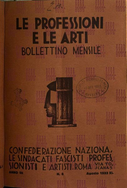 Le professioni e le arti Bollettino mensile della confederazione nazionale