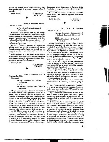 Le professioni e le arti Bollettino mensile della confederazione nazionale