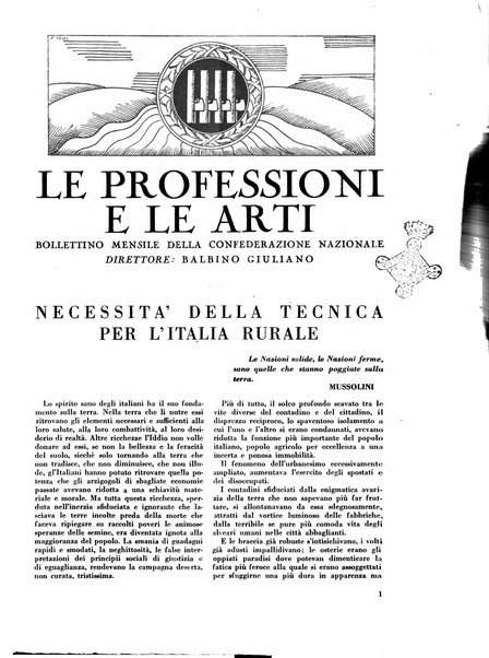 Le professioni e le arti Bollettino mensile della confederazione nazionale