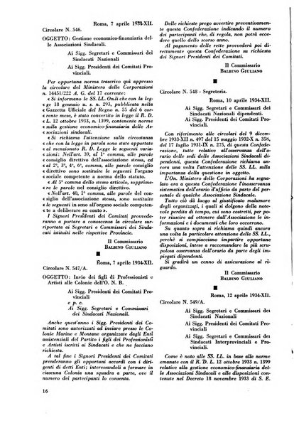 Le professioni e le arti Bollettino mensile della confederazione nazionale