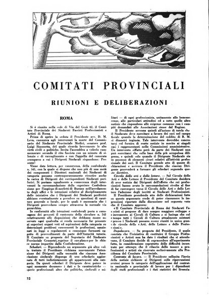 Le professioni e le arti Bollettino mensile della confederazione nazionale