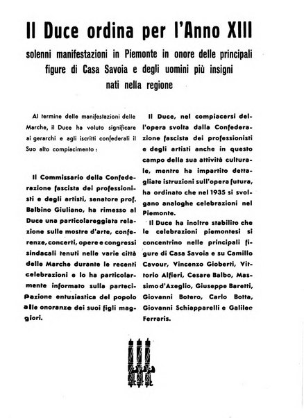 Le professioni e le arti Bollettino mensile della confederazione nazionale