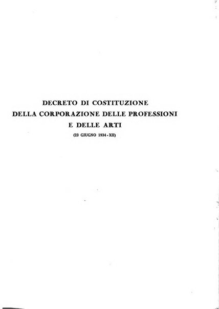 Le professioni e le arti Bollettino mensile della confederazione nazionale