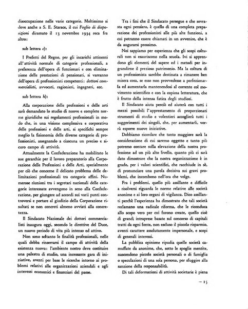 Le professioni e le arti Bollettino mensile della confederazione nazionale