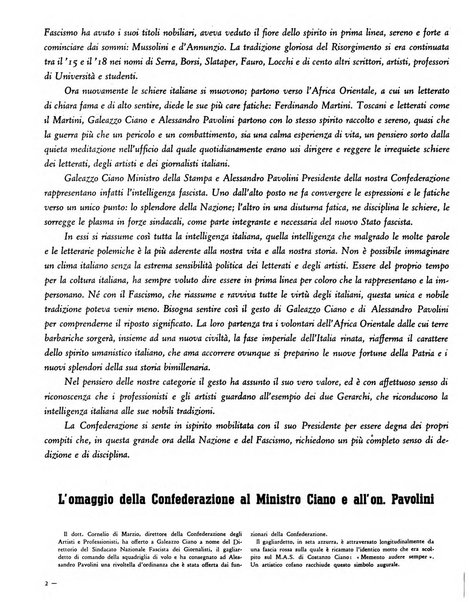 Le professioni e le arti Bollettino mensile della confederazione nazionale