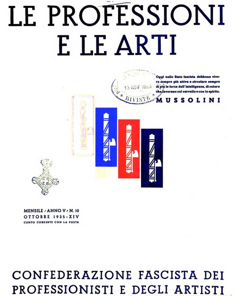 Le professioni e le arti Bollettino mensile della confederazione nazionale