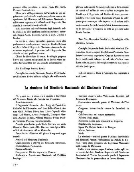 Le professioni e le arti Bollettino mensile della confederazione nazionale