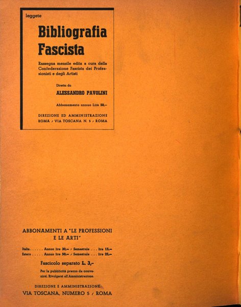 Le professioni e le arti Bollettino mensile della confederazione nazionale