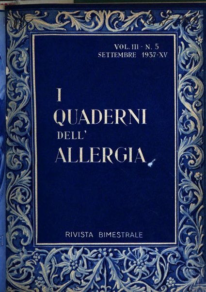 I quaderni dell'allergia rivista medica bimestrale