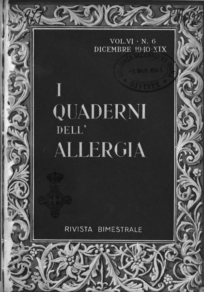 I quaderni dell'allergia rivista medica bimestrale