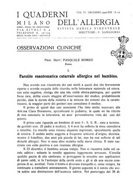 I quaderni dell'allergia rivista medica bimestrale