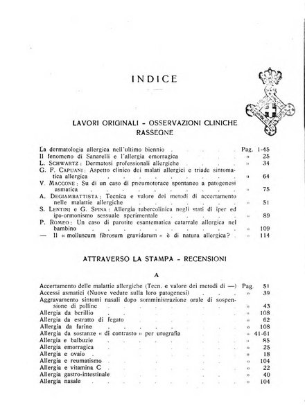 I quaderni dell'allergia rivista medica bimestrale