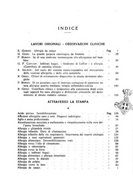 I quaderni dell'allergia rivista medica bimestrale