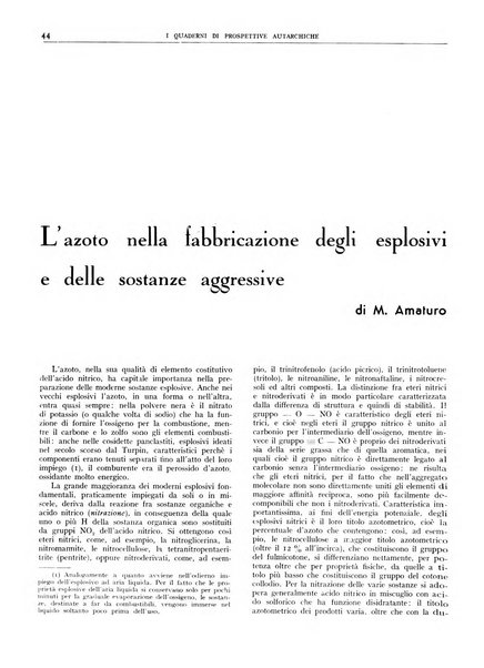 I quaderni di prospettive autarchiche problemi, realizzazioni, documentazioni