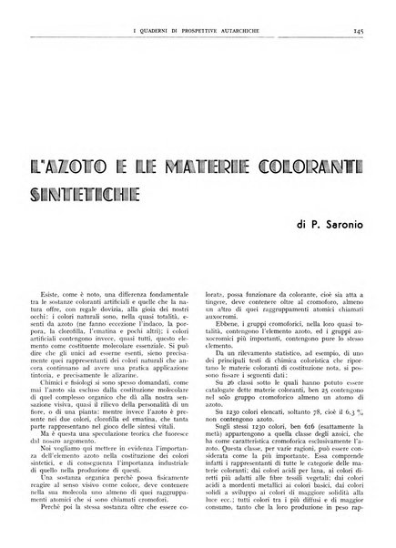 I quaderni di prospettive autarchiche problemi, realizzazioni, documentazioni