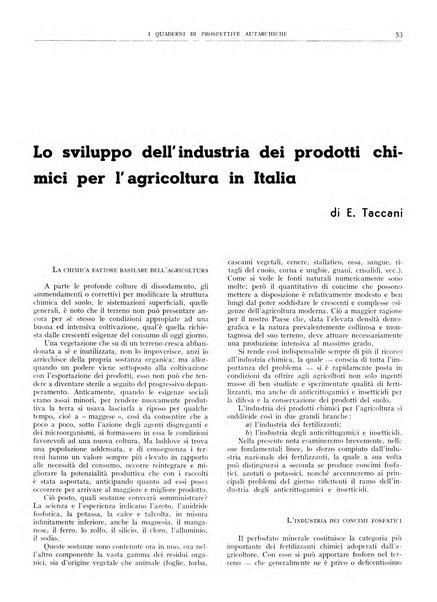 I quaderni di prospettive autarchiche problemi, realizzazioni, documentazioni