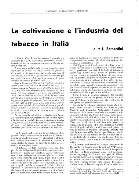 I quaderni di prospettive autarchiche problemi, realizzazioni, documentazioni