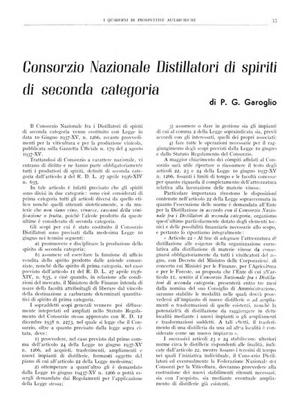 I quaderni di prospettive autarchiche problemi, realizzazioni, documentazioni