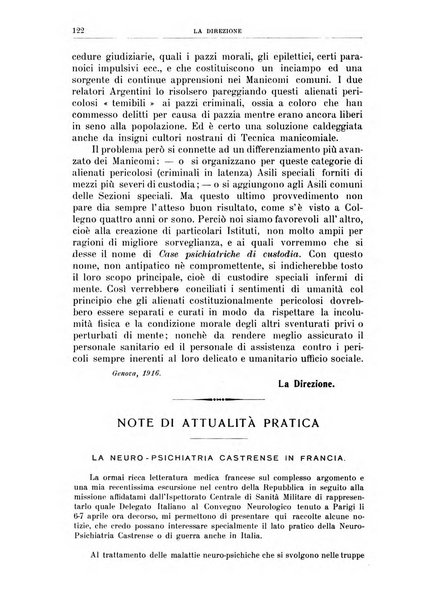 Quaderni di psichiatria rivista mensile teorica e pratica