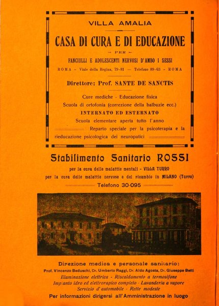 Quaderni di psichiatria rivista mensile teorica e pratica