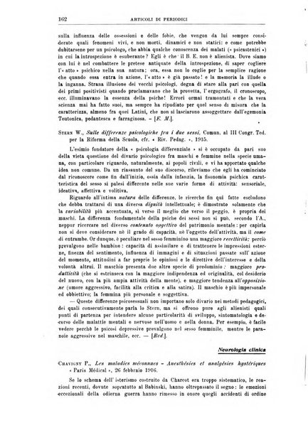 Quaderni di psichiatria rivista mensile teorica e pratica