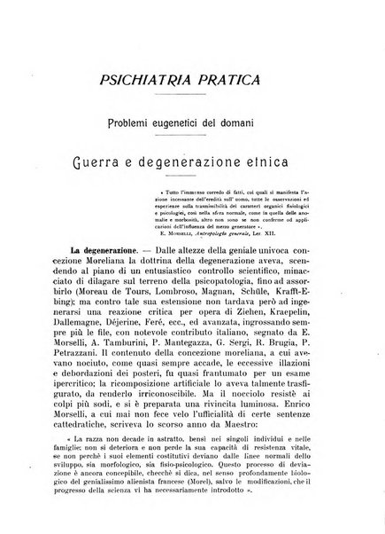 Quaderni di psichiatria rivista mensile teorica e pratica