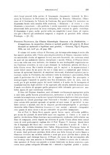 Quaderni di psichiatria rivista mensile teorica e pratica