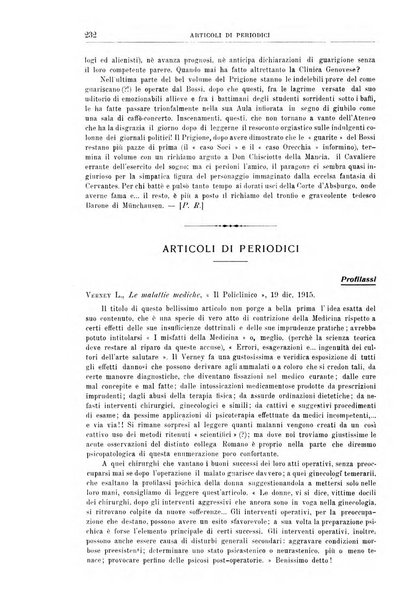 Quaderni di psichiatria rivista mensile teorica e pratica