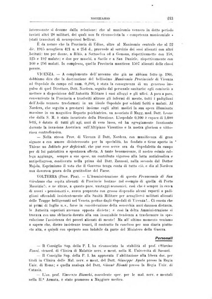 Quaderni di psichiatria rivista mensile teorica e pratica