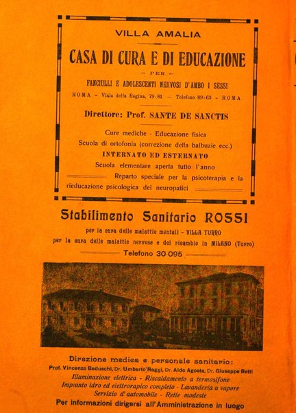 Quaderni di psichiatria rivista mensile teorica e pratica