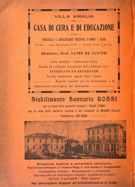 Quaderni di psichiatria rivista mensile teorica e pratica