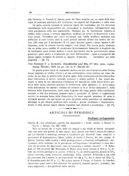 Quaderni di psichiatria rivista mensile teorica e pratica