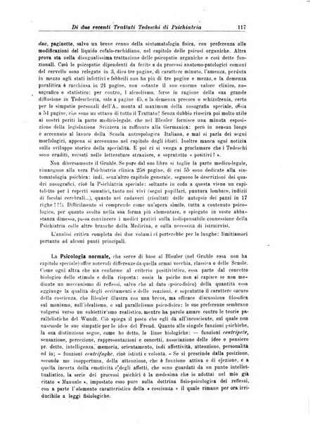 Quaderni di psichiatria rivista mensile teorica e pratica