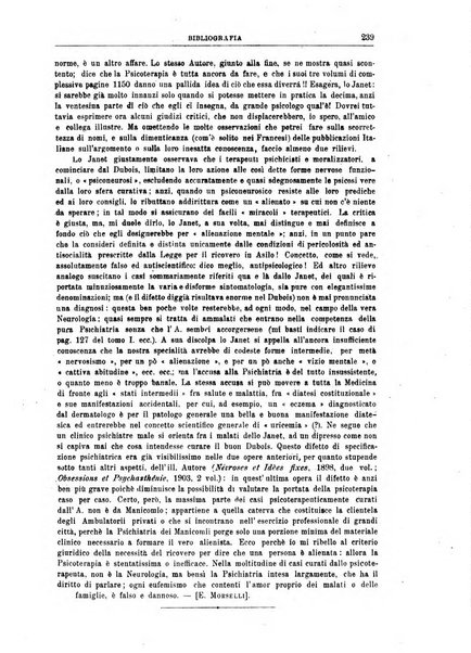 Quaderni di psichiatria rivista mensile teorica e pratica