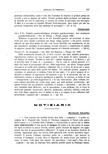 Quaderni di psichiatria rivista mensile teorica e pratica