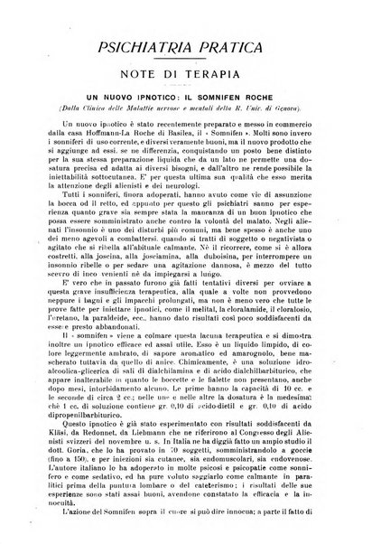 Quaderni di psichiatria rivista mensile teorica e pratica