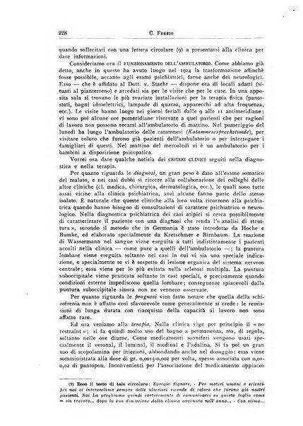 Quaderni di psichiatria rivista mensile teorica e pratica