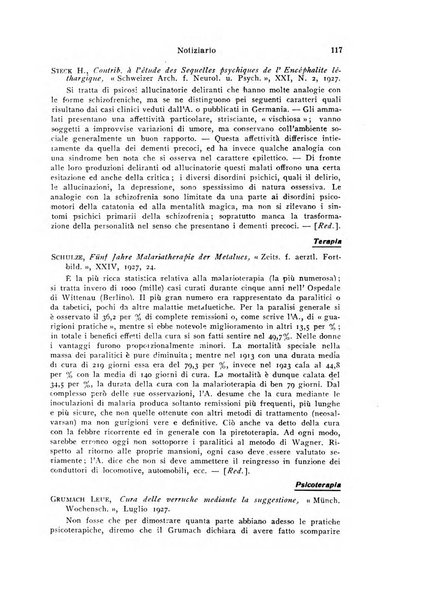 Quaderni di psichiatria rivista mensile teorica e pratica