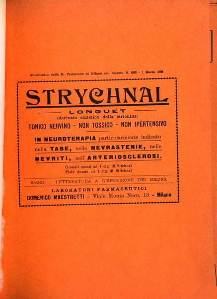 Quaderni di psichiatria rivista mensile teorica e pratica