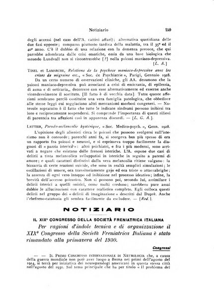 Quaderni di psichiatria rivista mensile teorica e pratica