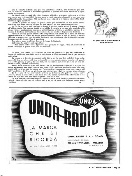 Radio industria rassegna della produzione radioelettrica