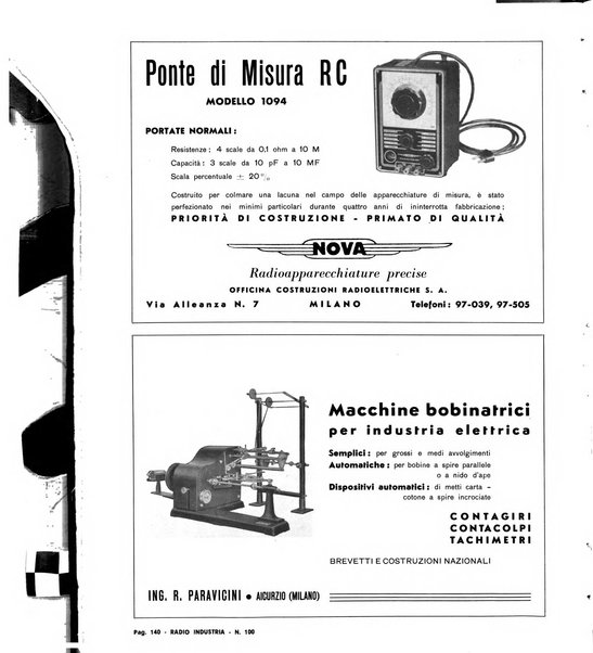 Radio industria rassegna della produzione radioelettrica