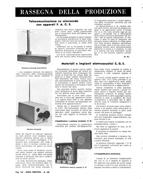 Radio industria rassegna della produzione radioelettrica