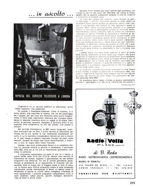 Radio industria rassegna della produzione radioelettrica