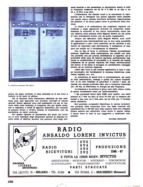 Radio industria rassegna della produzione radioelettrica