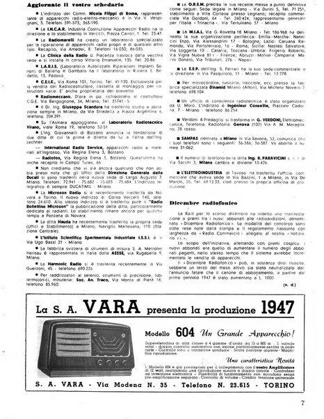 Radio industria rassegna della produzione radioelettrica