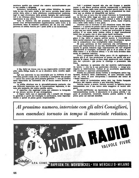 Radio industria rassegna della produzione radioelettrica